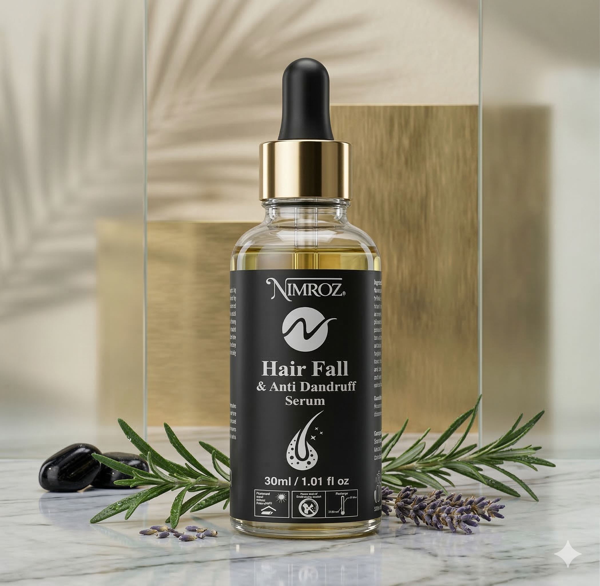 Nimroz Hair Fall & Anti-Dandruff Serum – Stronger Hair & Healthy Scalp (30ml)